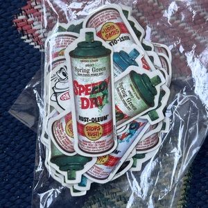 CONART Rusto leum Spring Green Sticker New Dead Stock 1997 
1x small sticker